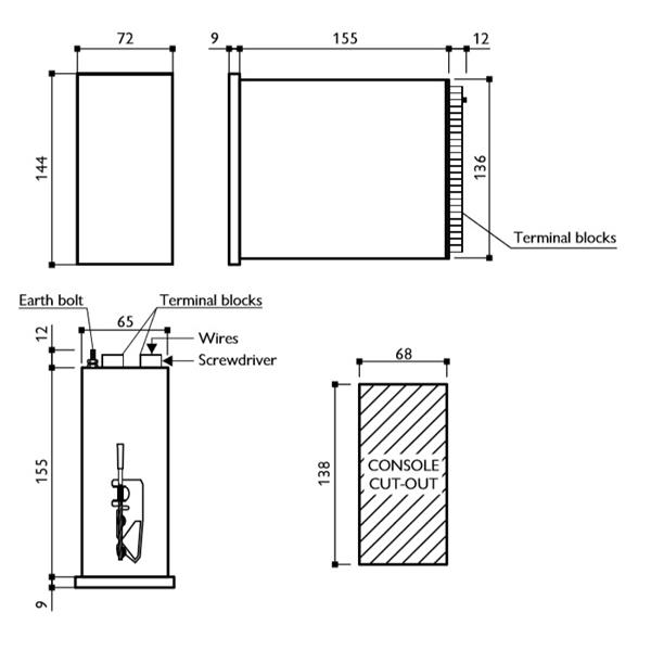 ITDAC-14-2 Inelth ITDAC-14-2 Alarm unit ITDAC-14-2, 24vDC 13 binary inputs, flush mounting