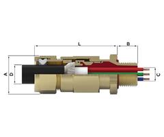 EC1CBR16050NPT Peppers EC1-CBR/16/050NPT Ex Barrier Cable Gland EC1-CBR/16/050NPT IP66&amp;IP68@100m-7days &amp; IP69 EExde