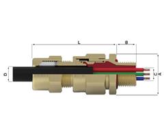 EC2UB20SM20 Peppers EC2-UB/20S/M20 Ex Barrier Cable Gland EC2-UB/20S/M20 IP66&amp;IP68@100m-7days &amp; IP69 EExde