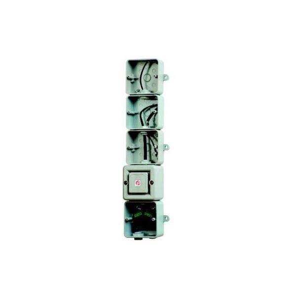 STA3DC024R E2S STA3DC024AA0A1R Red Junction Box & SONF1 DC Assembly for 3 x L101 beacons 12/24vDC