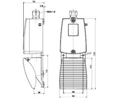 1318066 Steute  Ex Foot switch Ex GFI 1&#214;/1S Extreme -40&#176;C