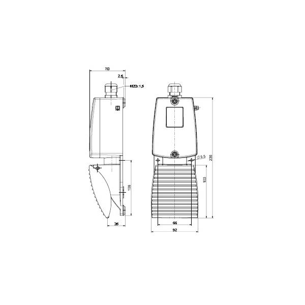 1318066 Steute  Ex Foot switch Ex GFI 1Ö/1S Extreme -40°C