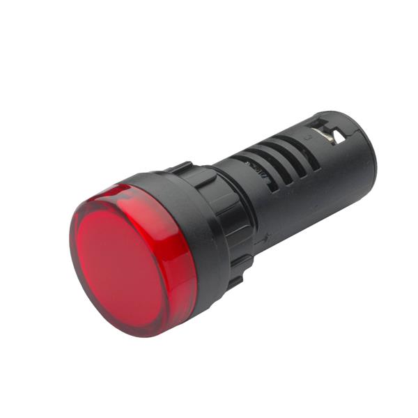 E2S22DFS230VR E2S  Pilot Light E2S22DFS 230vAC Flashing RED LED 2Hz IP65 iØ22,5mm Panel Mount