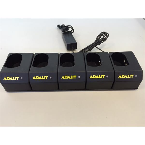 C5000 Adalit C.5000 Charger f/5 Torches 12vDC and 100-240vAC for Adalit Torch IL.300 &amp; L-3000 series