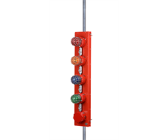 D1xP2N25B5R5ADC024GN E2S  D1x Plated Assembly B+R+A LED Beacon D1xP2N25B5R5ADC024GN3A1R