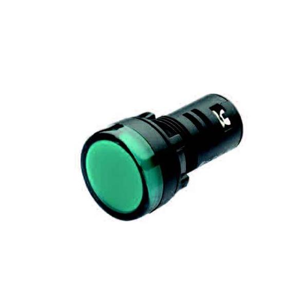 E2S22D24VG E2S  Pilot Light E2S22D 24vDC/AC GREEN LED IP65 iØ22,5mm Panel Mount