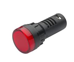 E2S22DFS230VR E2S  Pilot Light E2S22DFS 230vAC Flashing RED LED 2Hz IP65 iØ22,5mm Panel Mount