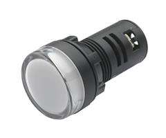 E2S22D24VW E2S  Pilot Light E2S22D 24vDC/AC WHITE LED IP65 iØ22,5mm Panel Mount