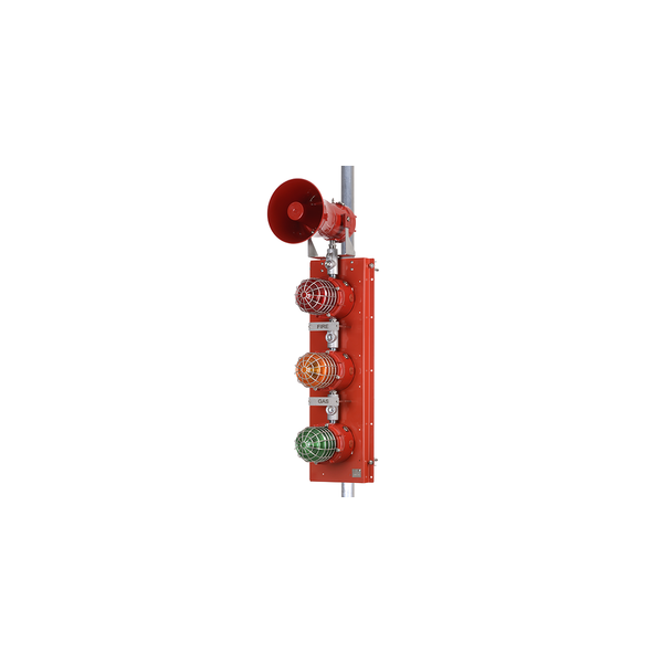 D1xC3J21R1A1GS1FDC02 E2S D1xC3J21R1A1GS1FDC02 3 x D1xC3 beacon + D1xS sounder + JB R+A+G+D1xS1 24vdc SS316 Ex Zone1