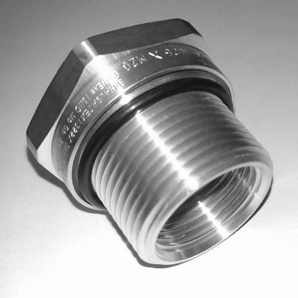 AR0BFNPPG29M20 Peppers AR0BF/NP/PG29/M20 Ex Reducer AR0BF/NP/PG29/M20 NP-Brass IP66 & IP68 & NEMA 4X 6P Ex de IC&IIC