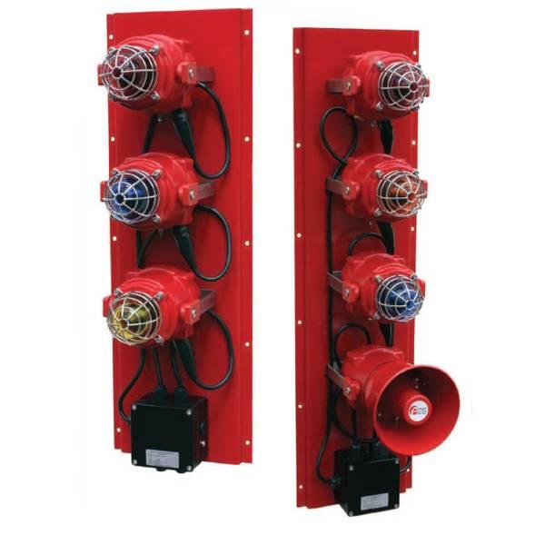 BEXP5SXLA2M20IIBR E2S BEXP5S-X-L-A2M20IIBR Ex BEx Assy. Plate BEXP5S-X-L-A2M20IIBR f/5 units IIB +J.Box; A2 304 plate [red]