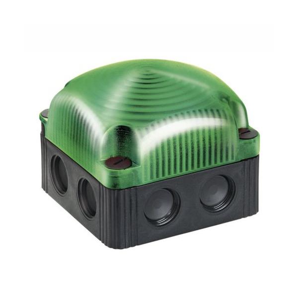 853.210.55 Werma  LED Beacon 853  24vDC 4:GREEN Double Flash IP66/67 Base Mount