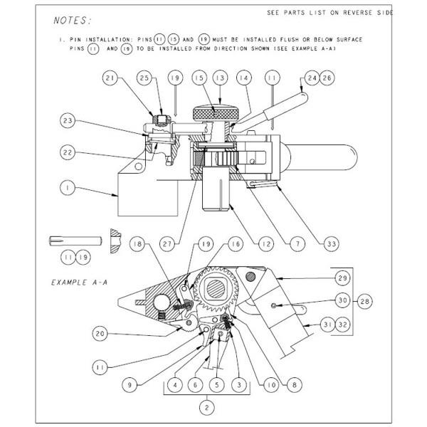 C09087 Band-It  Spare Ratchet Spring (Item # 27) for C075 Batam Hand Tool