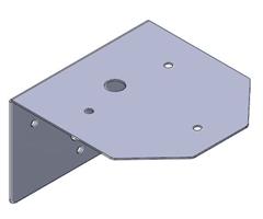 EHSWFB Maxim  Wall fixing bracket EHS-WFB Painted mild steel, complete with gromme
