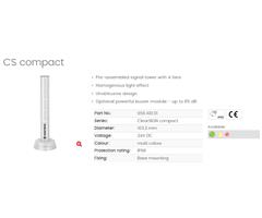656.100.01 Werma 656.100.01 ClearSIGN compact Signal Tower 24vDC 4 tier, Multi Colour