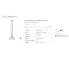 656.100.01 Werma 65610001 ClearSIGN compact Signal Tower 24vDC 4 tier, Multi Colour