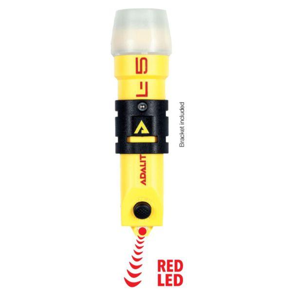 L5POWER Adalit L.5POWER Exia Led Safety Torch L.5POWER w/helm.ad IP67 Zone 0/20 incl. 4xLR03 (AAA) batt.