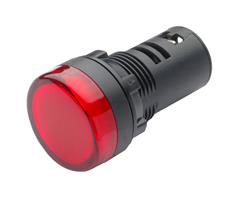 E2S22D230VR E2S  Pilot Light E2S22D 230vAC RED LED IP65 i&#216;22,5mm Panel Mount